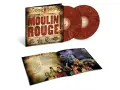 Vinilos de las canciones de Moulin Rouge! con su funda y libreto abierto mostrando imágenes del espectáculo.