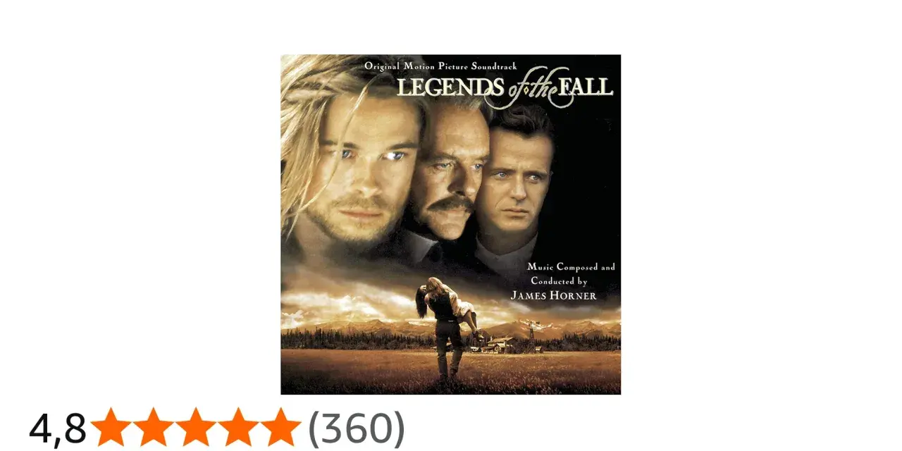 La banda sonora de "Legends of the Fall" (Leyendas de Pasión) con música de James Horner.