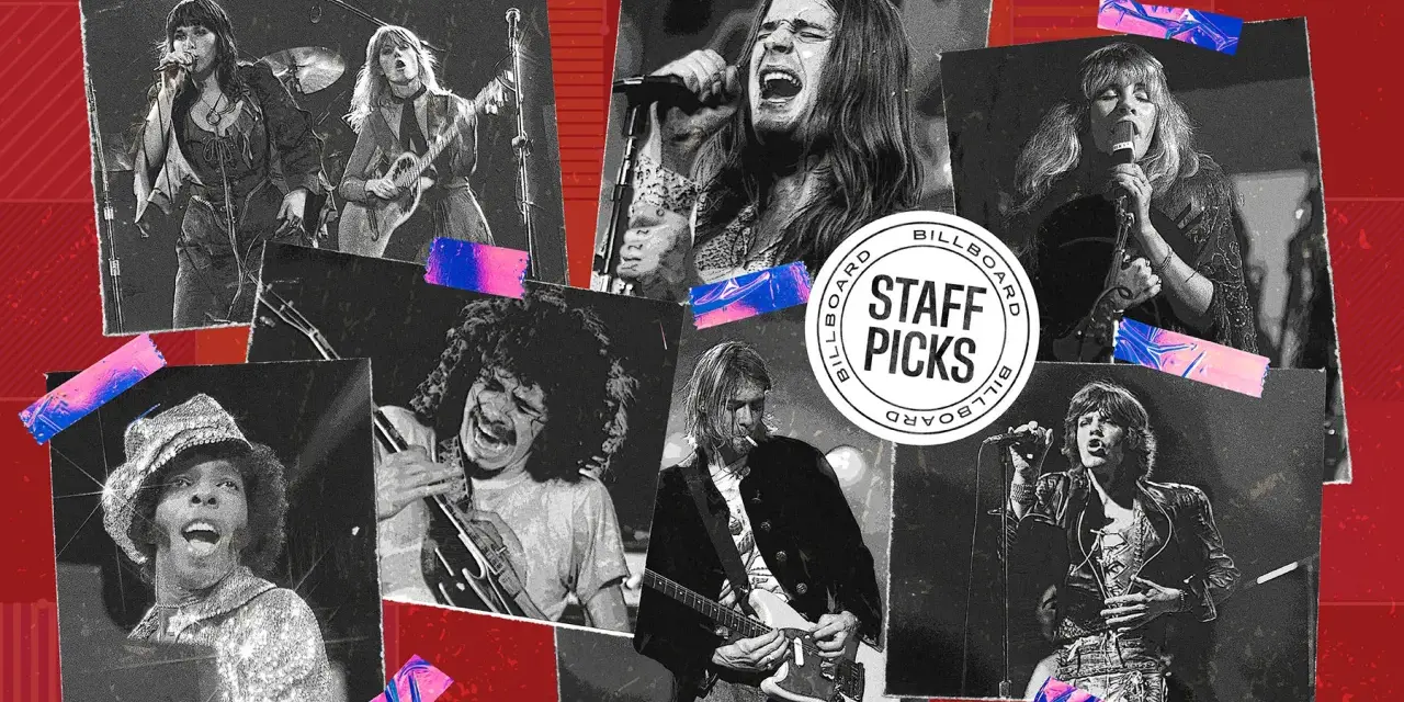 Iconos del rock en femenino y leyendas masculinas, un collage de momentos musicales.