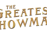El logo dorado de "The Greatest Showman" evoca la magia y las **canciones de The Greatest Showman** que inspiran sueños.