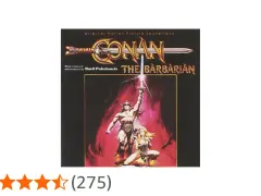 Banda sonora original de Conan el Bárbaro, con arte de Basil Poledouris.