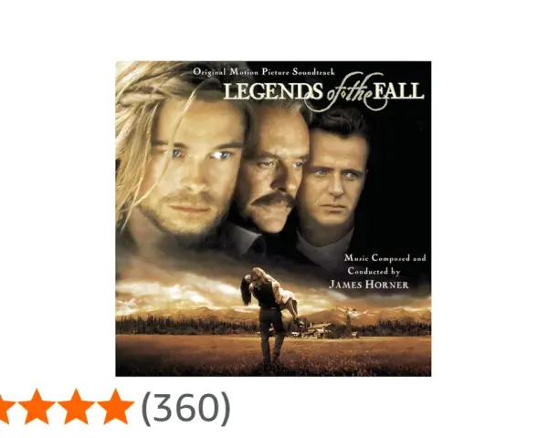 La banda sonora de "Legends of the Fall" (Leyendas de Pasión) con música de James Horner.