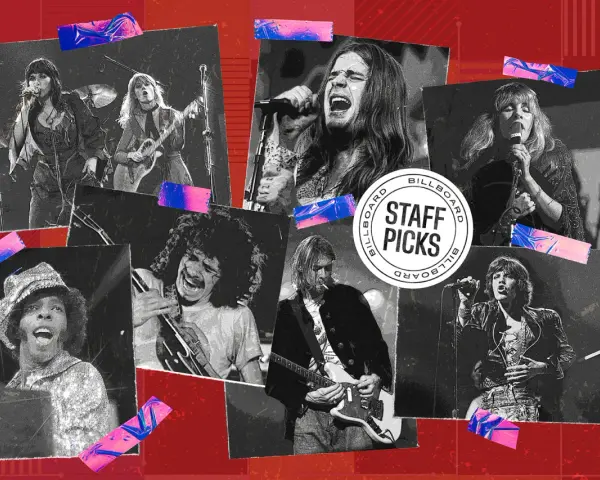 Iconos del rock en femenino y leyendas masculinas, un collage de momentos musicales.