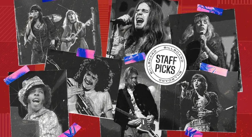 Iconos del rock en femenino y leyendas masculinas, un collage de momentos musicales.